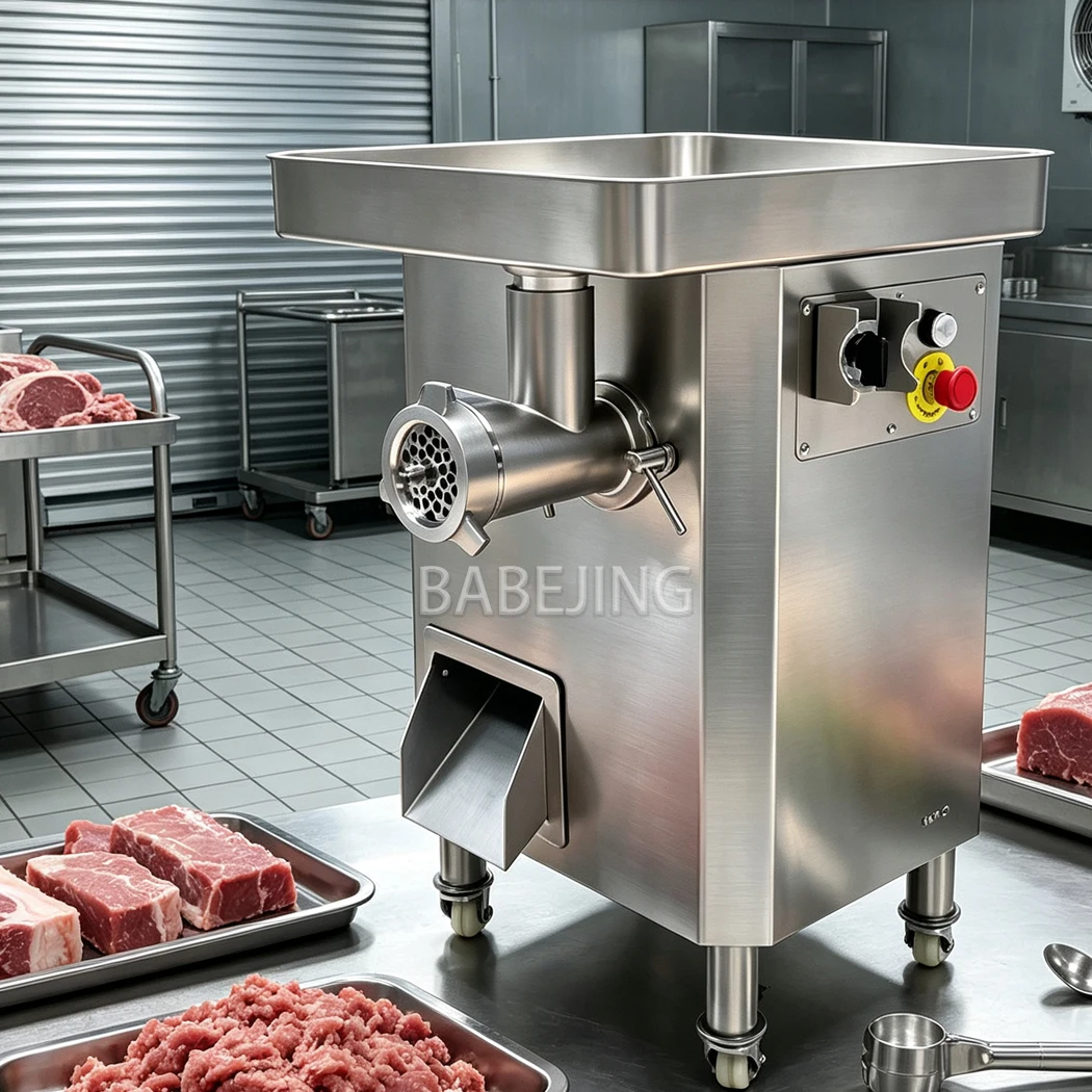 Commercial Kitchen Meat Cutter Grinder Electric Meat Slicer Mincer for Butcher Shop Food Processing Machinery
