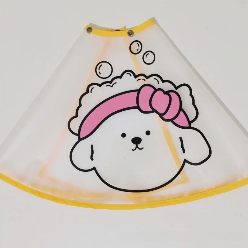 

Pet Grooming Cape Cute Dog Cat Waterproof Bath Cloak Hair Cutting Cleaning Apron Tear Stain Shield Pet Supplies for Salon Use