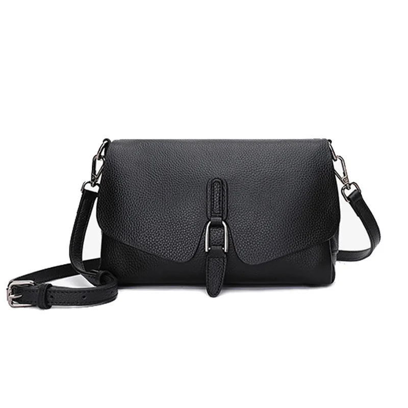 Niche design belt decoration women's shoulder bag  Fashion all-match anti-theft crossbody bag  Simple underarm bag  New handbag