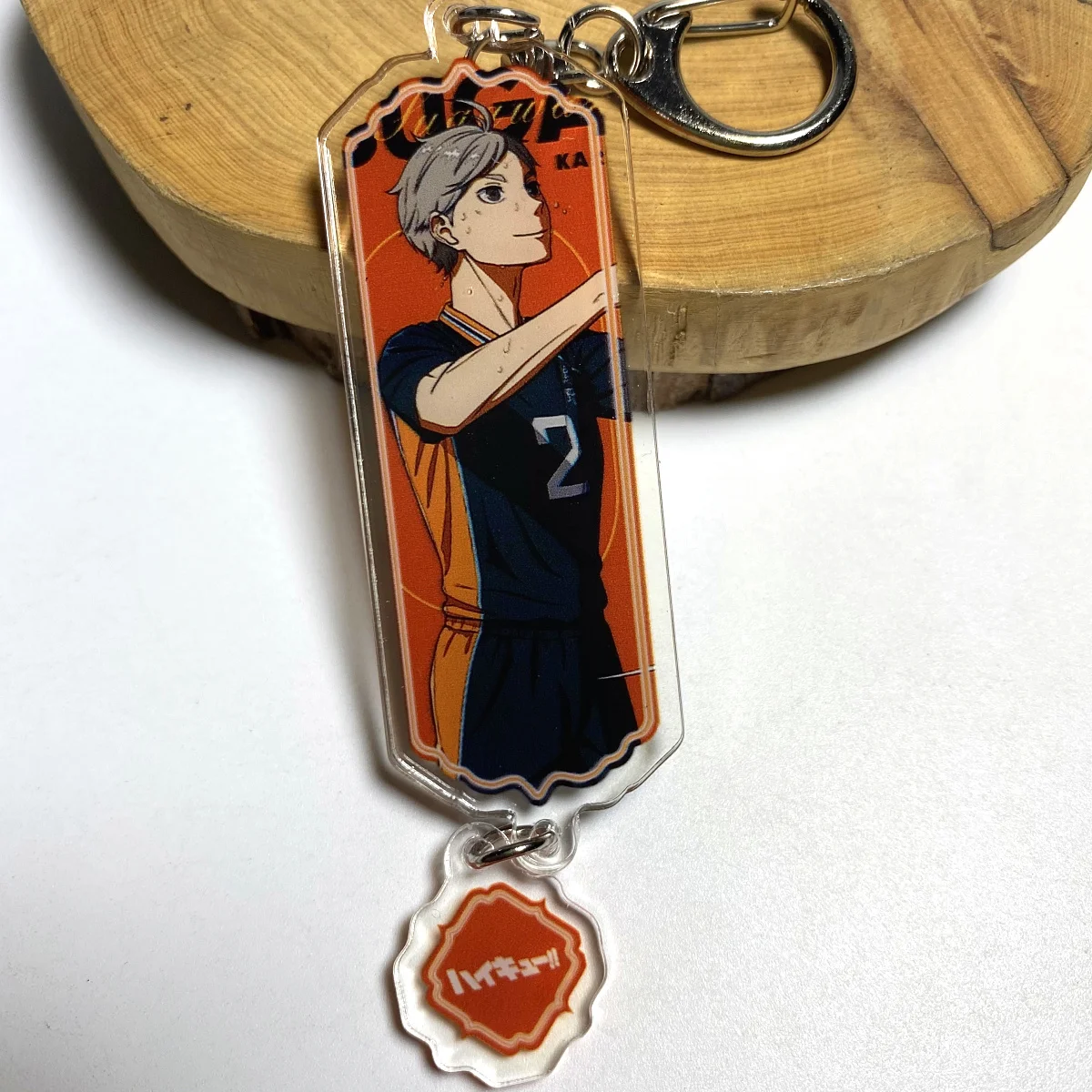 Anime Haikyuu!! Sugawara Koushi Akaashi Keiji Cosplay Keychain Accessory  Ambitus