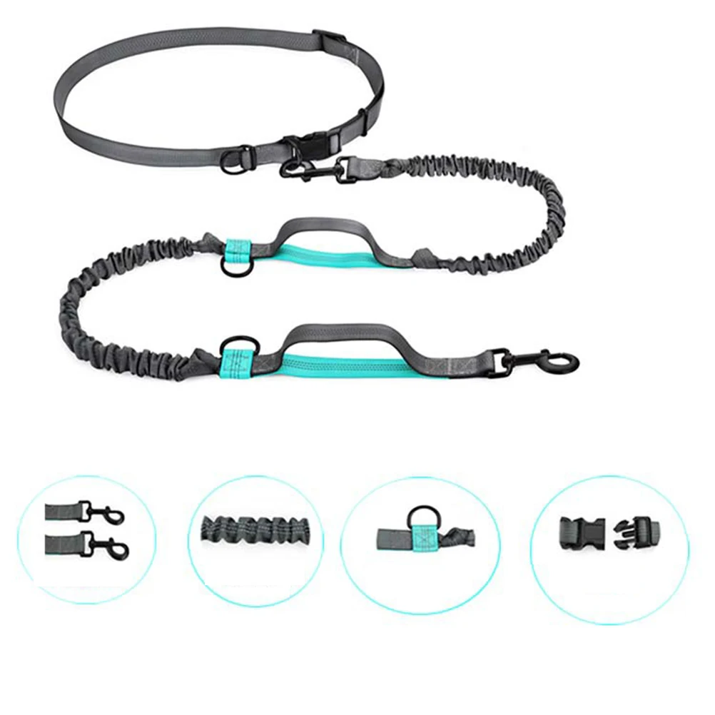 

Running Reflective Traction Rope Large Pet Leash Dog Strap Pulling Tow Multifunction Lightweight Durable Outdoor