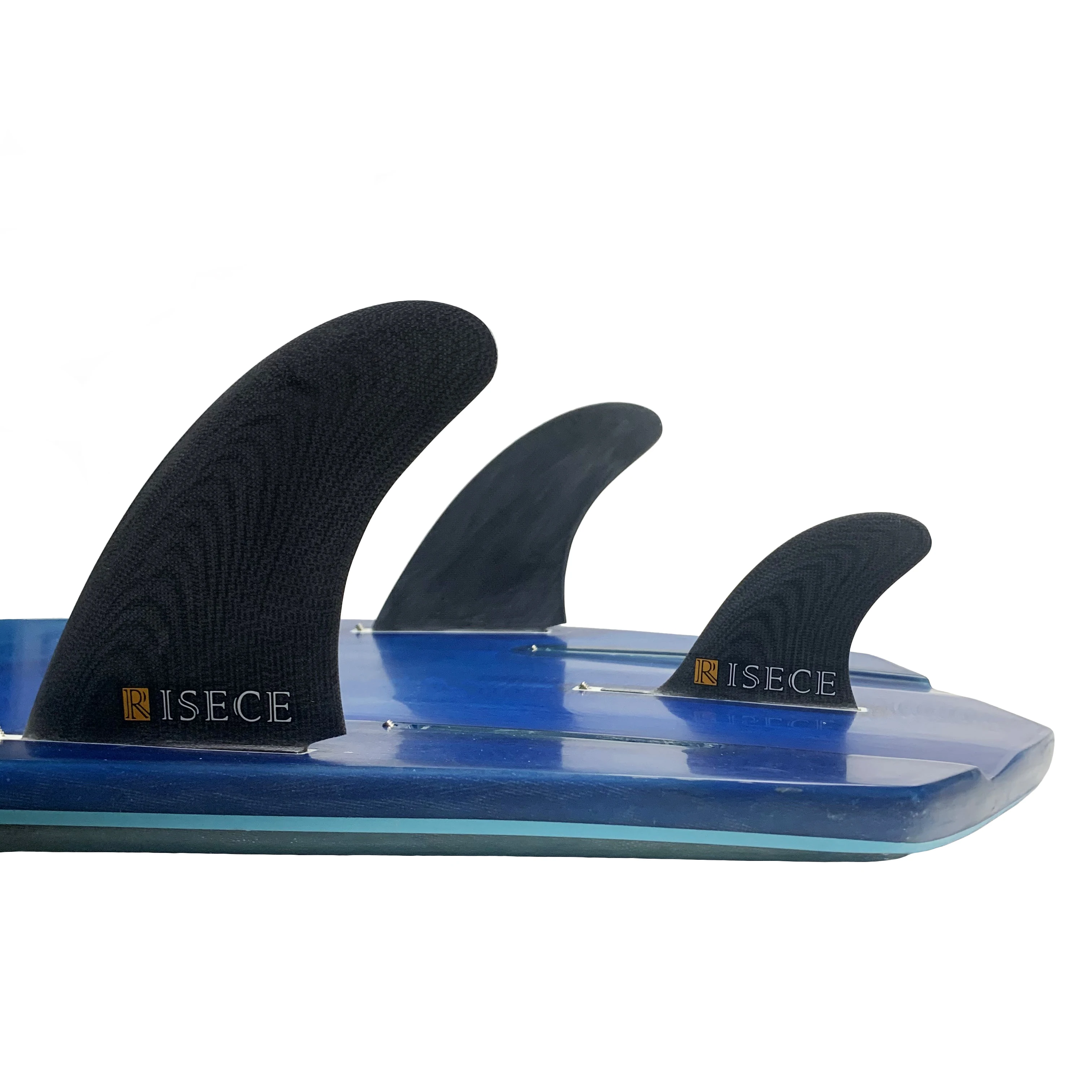 RISECE Fiberglass GFK Surfboard Fins Stabilizer Surfboard Fin Keel with Trailer Single Tab MR Twin+Stabiliser Tri Fin Set