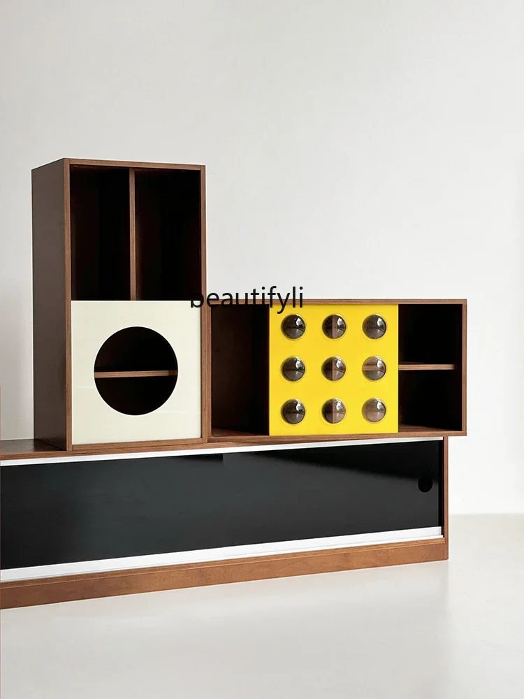 

Antique side cabinet in locker, living room sofa storage, dining room, household dining side cabinet