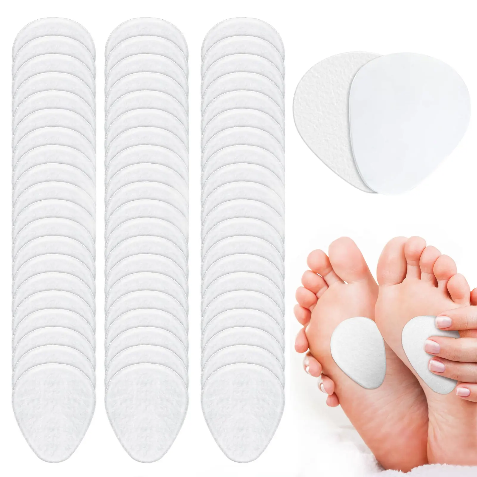 

Metatarsal Pads: Soft & Non-Slip Wool Felt Arch Pads, Premium Strips For Shoes, Soft Ball Of Foot Cushions, Provide Support,