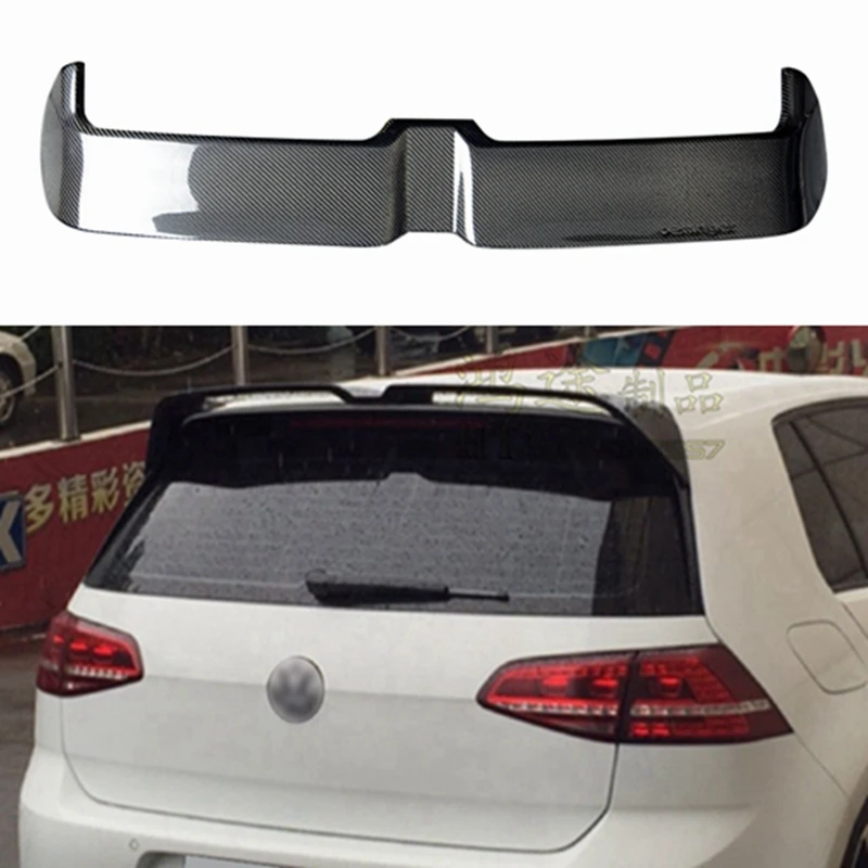 FOR Volkswagen Golf MK7/7.5 Rline GTI modified carbon fiber O style roof spoiler special fixed wind wing top wing 2014-2019