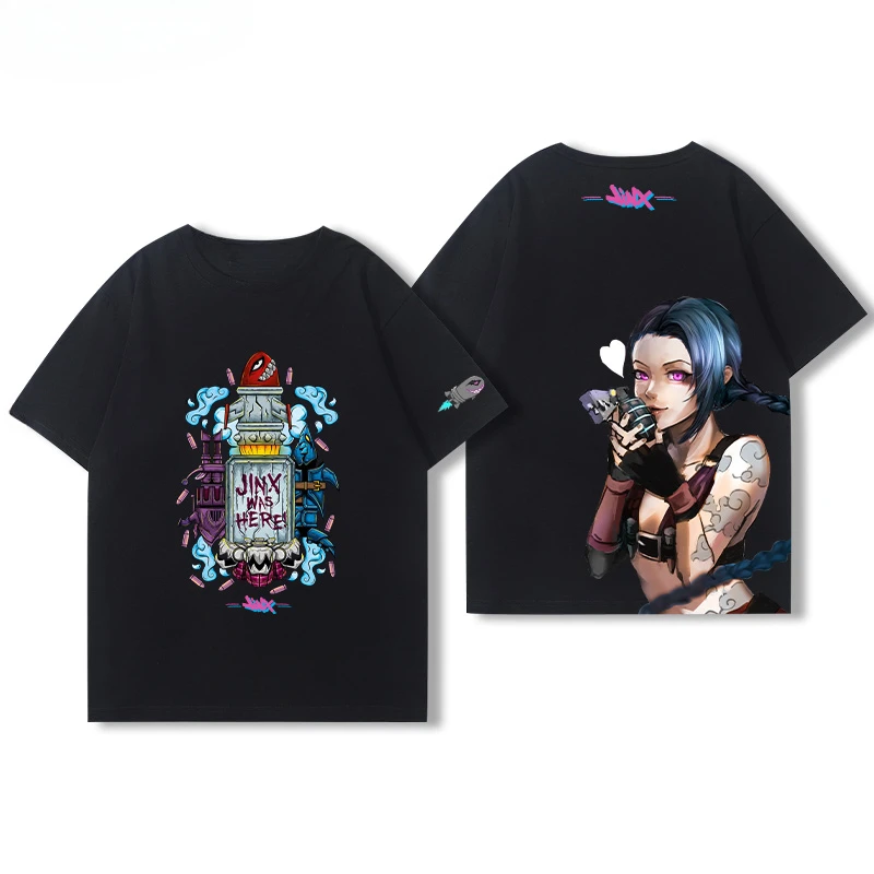 Arcane Wei Caitlin Tシャツ リーグ・オブ・レジェンド Tシャツ ジンクス Tシャツ フォートナイト Tシャツ ティキ Tシャツ 紳士服・婦人服