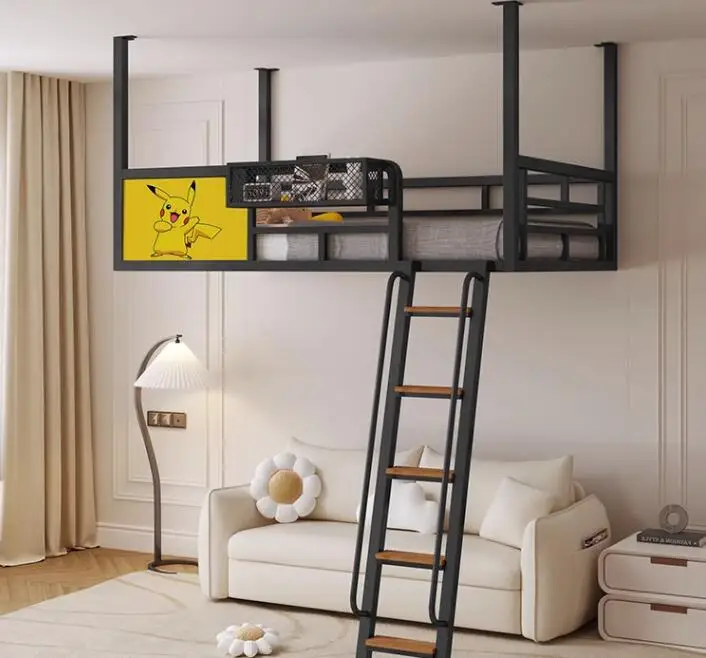 Wrought iron hammock loft bed