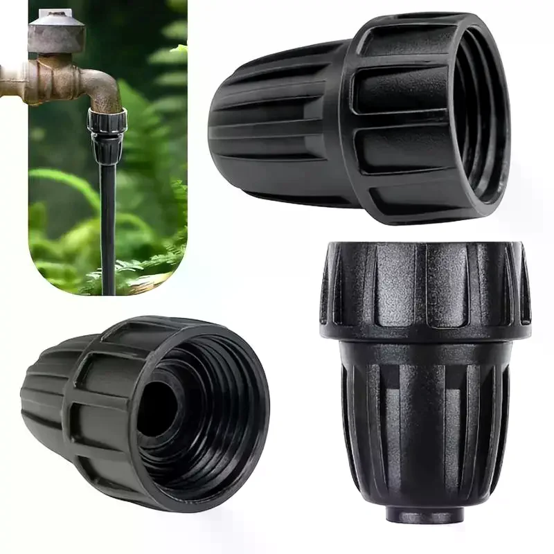 1/3Pcs Garden Hose Quick Connector POM Pipe Adapter Lock Nut Coupling Leak Proof for Lawn Irrigation and Car Washing Garden Too