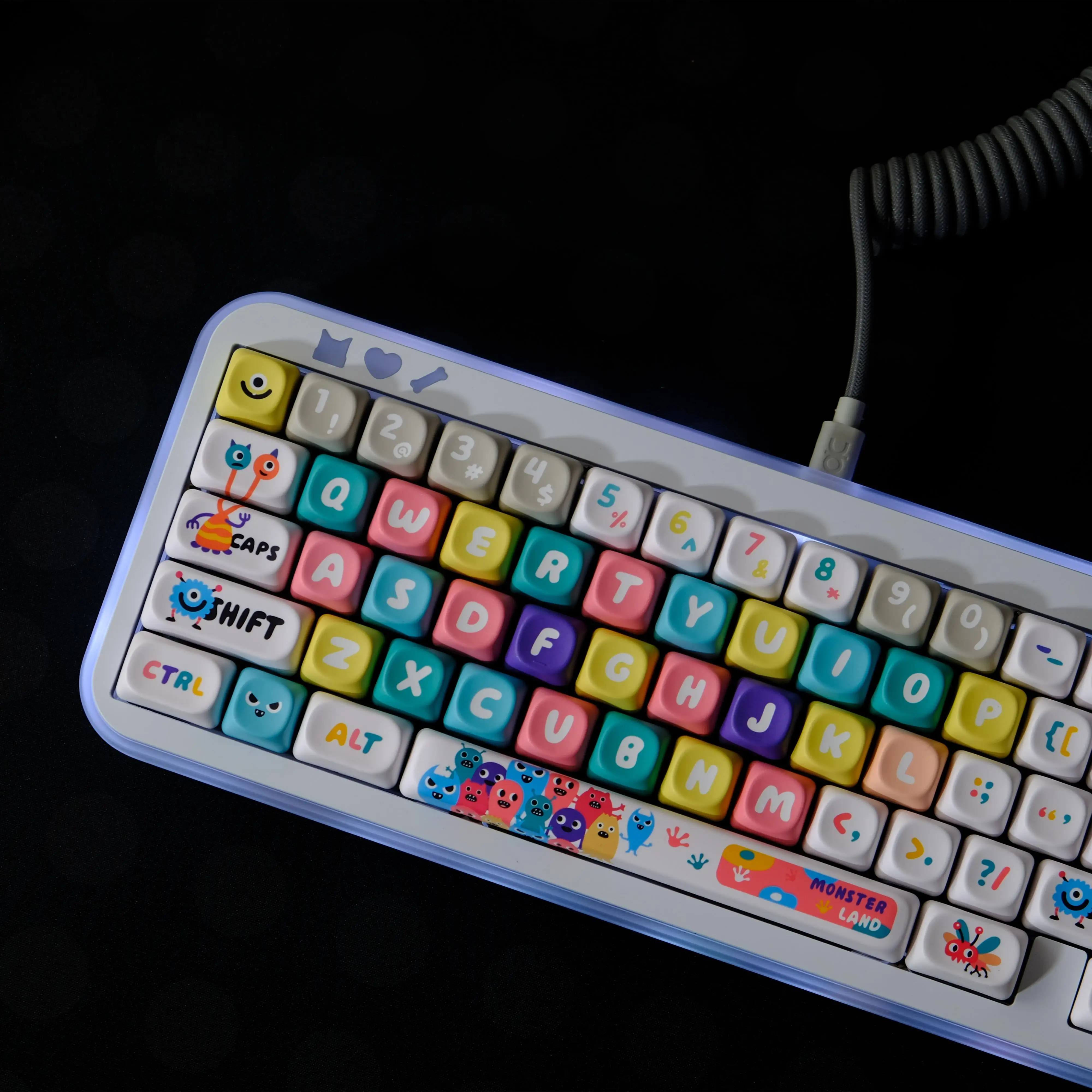 Monster Keycaps MOA Height PBT Sublimation Mai from VGN Rain 75 68 84 87 98 104 108