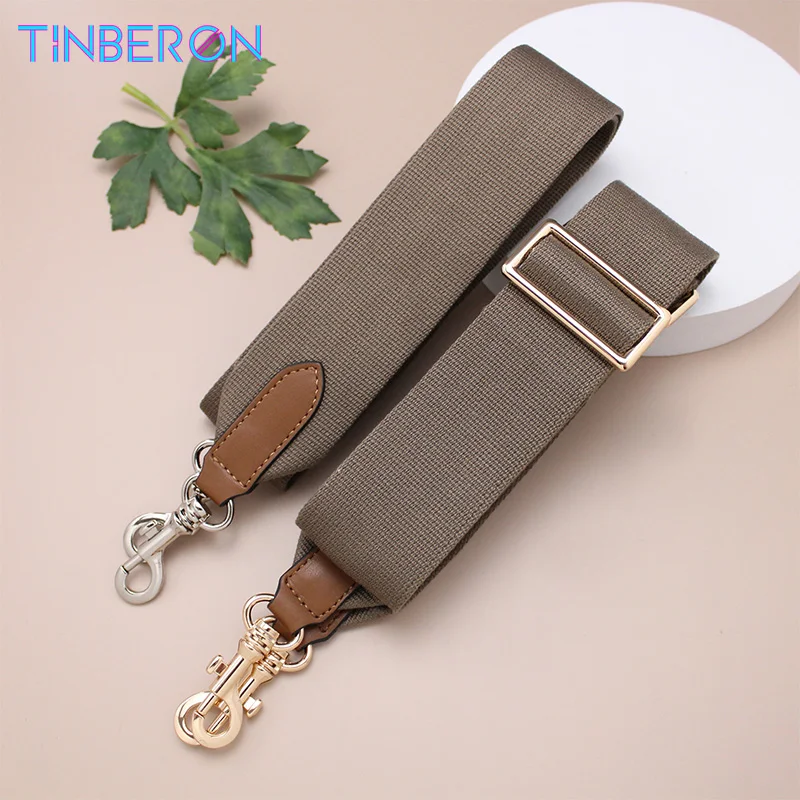 

TINBERON Elephant Grey Bag Strap Adjustable Bag Strap for Crossbody Women's Handbag Replacement Width 5cm Canvas Shoulder Straps