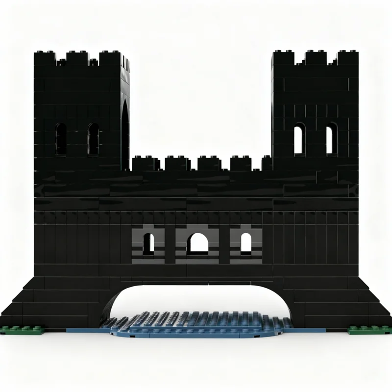 

541pcs MOC Black Knights Cross Castle Model Building Blocks Construction Toy Christmas Gifts DIY Creative Idea Education Brick