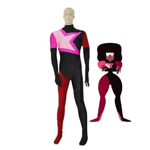 QIUQIU Halloween s Adults Garnet Cosplay Costume Spandex Zentai Suit  woman s Female NEW Steven Universe Party suit