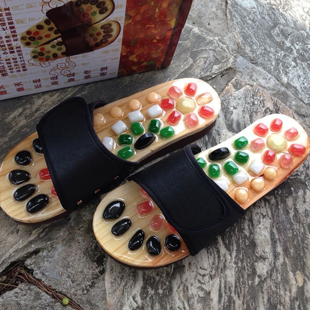 

Massage Slippers Foot Health Shoes Acupuncture Sandals for Wide Feet Promotes Blood Flow EVA PU Materials Sole