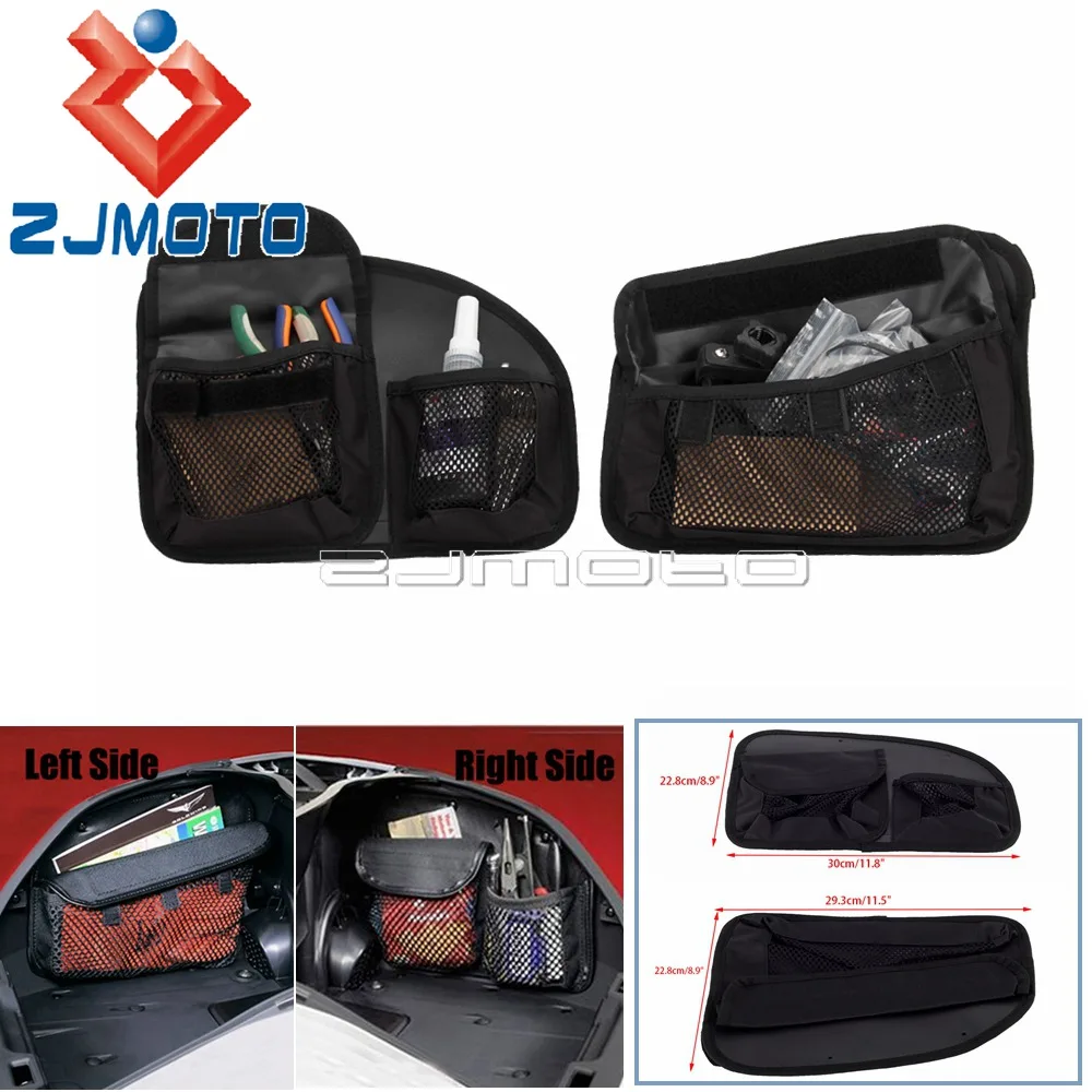 Motorcycle Accessories Left & Right Trunk Lid Organizer Side Bag Tool Bags Case Fit For Honda Goldwing GL1800 2018-UP 2021 2022