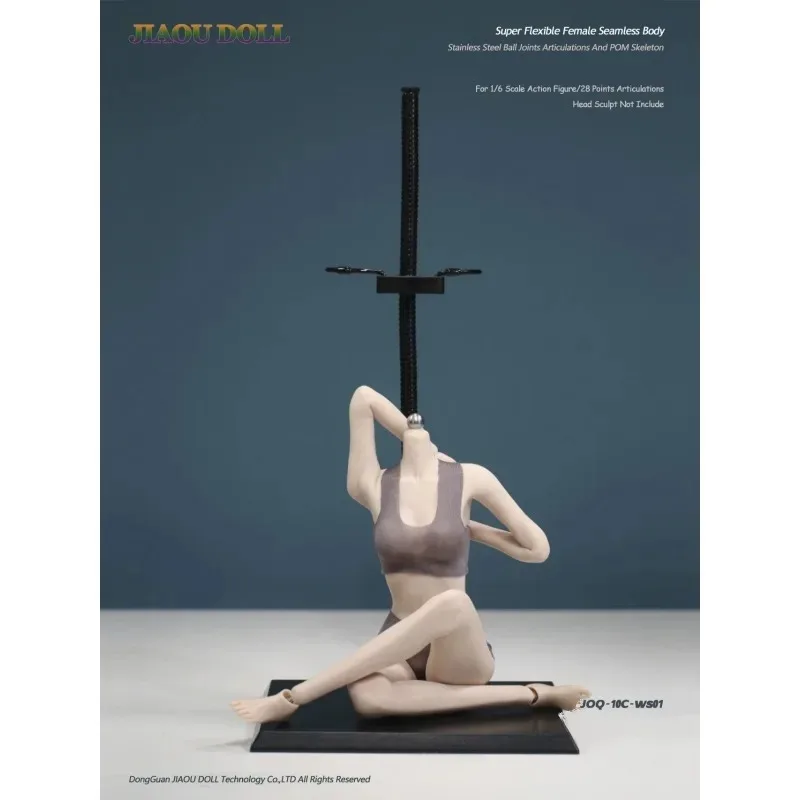 1/6 Aisan أنثى سلس الجسم سوبر مرنة منتصف الثدي الفولاذ المقاوم للصدأ وصلات كروية أقدام قابلة للإزالة ل 12 "نحت الرأس JOQ-10C #5