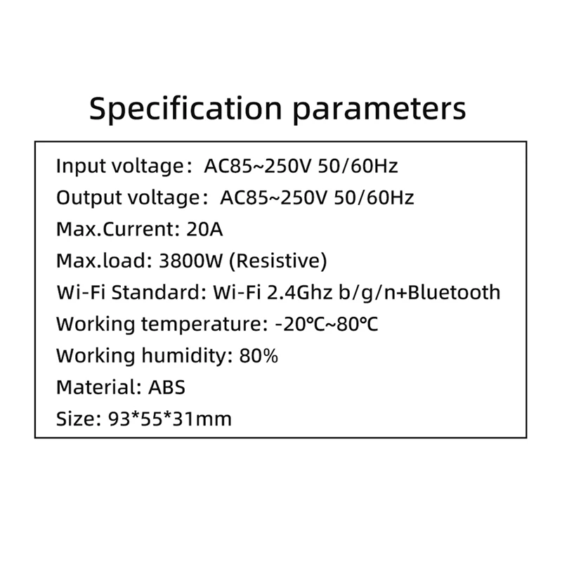 Imagem -06 - Interruptor de Temperatura Inteligente Ewelink com Sensor Termostato Suporta Controle de Voz Wi-fi 20a