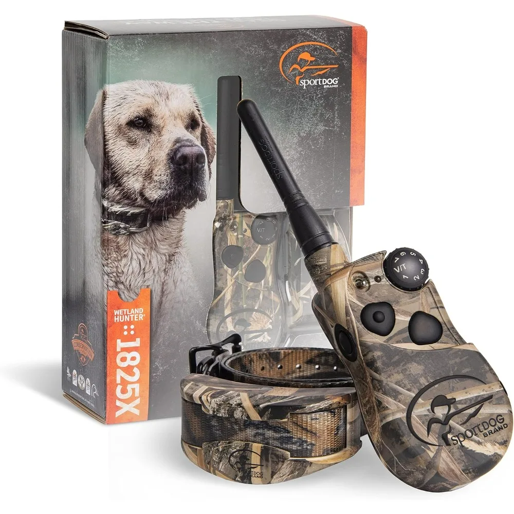 Camouflage Remote Trainer - Rechargeable Dog Training Collar with Shock, Vibrate, and Tone - 1 Mile Range - SD-1825XCAMO