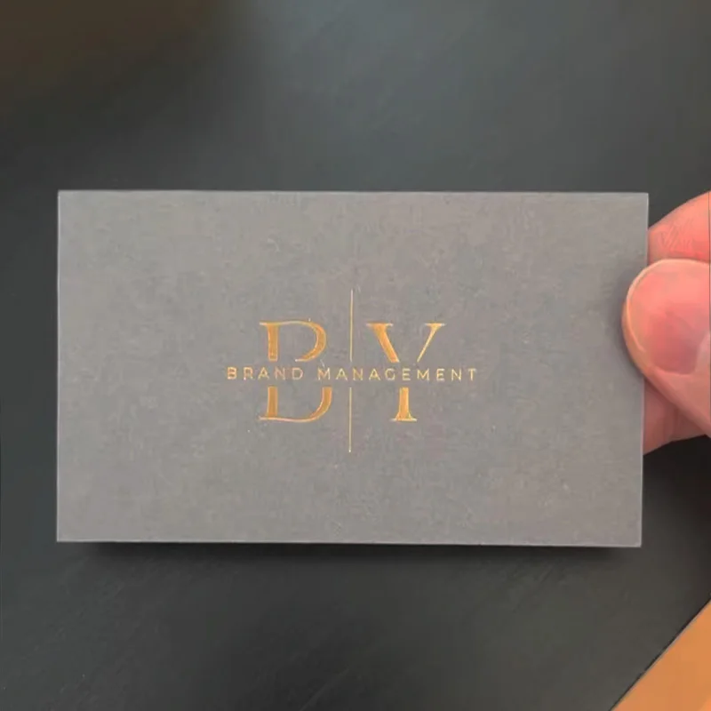 Custom Business Cards 3D Specialty Paper Double-sided Hot Stamping Embossed Logo Gold Foil Sliver Debossed logo Personalization