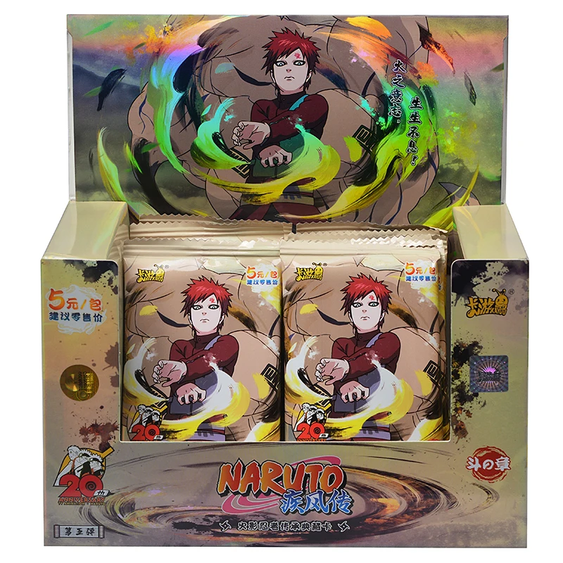 Original  KAYOU Naruto Cards Box Added SE Ninja World Collection Cards Toy For Children Birthday Gift