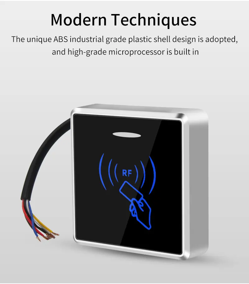 복제 방지 암호화 RFID 카드 액세스 제어 리더, 복제 방지 RFID 카드, Wiegand 출력 카드 리더, 릴레이 없음