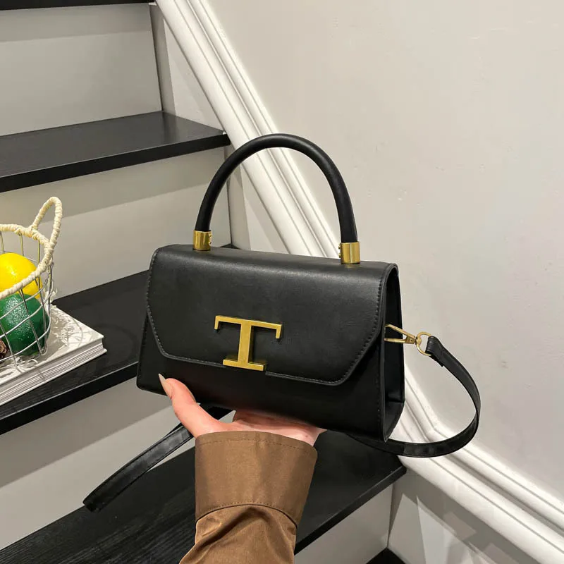 Paris Fashion Diaper Bag High-end Leather Simple Vintage Design Ladies Handbag Tote Shoulder Crossbody Messenger Bag Trendy