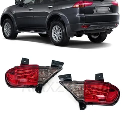 For Mitsubishi Pajero Sport 2011 2012 2013 2014 2015 Car Bumper Reflector LED Rear Running Light Brake Reverse Light