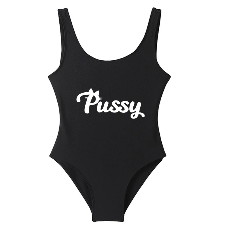 Pussy Bikinis Womens Swimsuit Sexy Bodysuits Summer Fashion One Piece Backless Swimwear Mayo Monokini Badpak Bathing Suit
