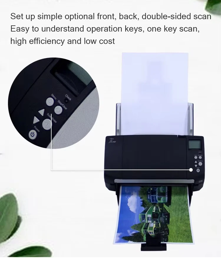 Fujitsu Fi-7160 الماسح الضوئي للمستندات الأكثر مبيعًا مع سرعة عالية ودقة تشخيص تلقائي مزدوج الكمبيوتر اللوحي الماسح الضوئي للبطاقات البلاستيكية #5
