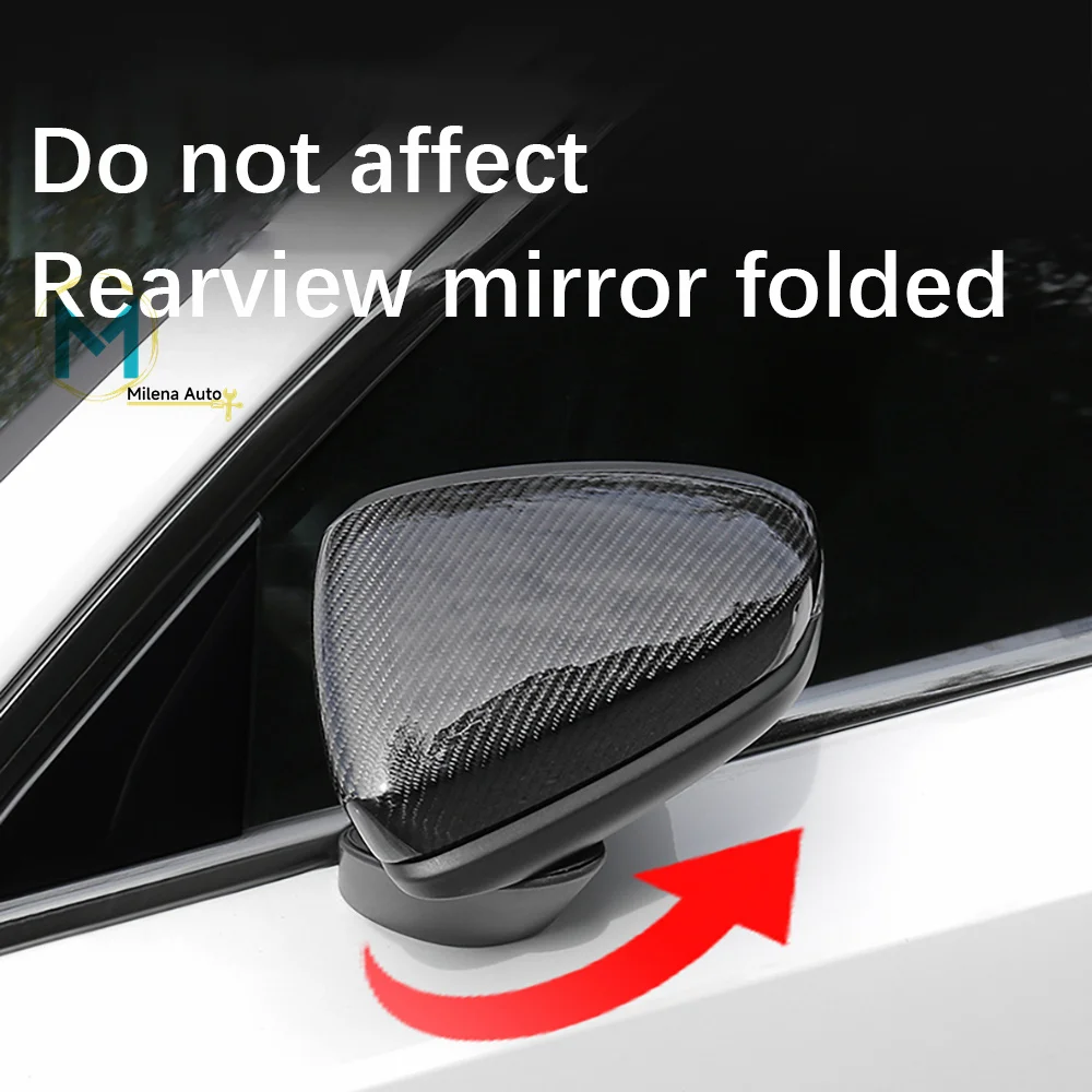 For 21-24 Audi A3 Modified S3 Rear View Mirror Housing Reverse Reflector  Horn Rousing Silver Ear A3 Trim Accessories Ox Horn