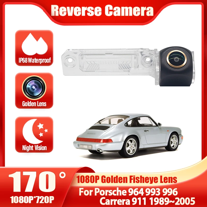 Night Vision Car Rearview Parking Rear View Camera HD For Porsche 964 993 996 Carrera 911 1989~2000 2001 2002 2003 2004 2005