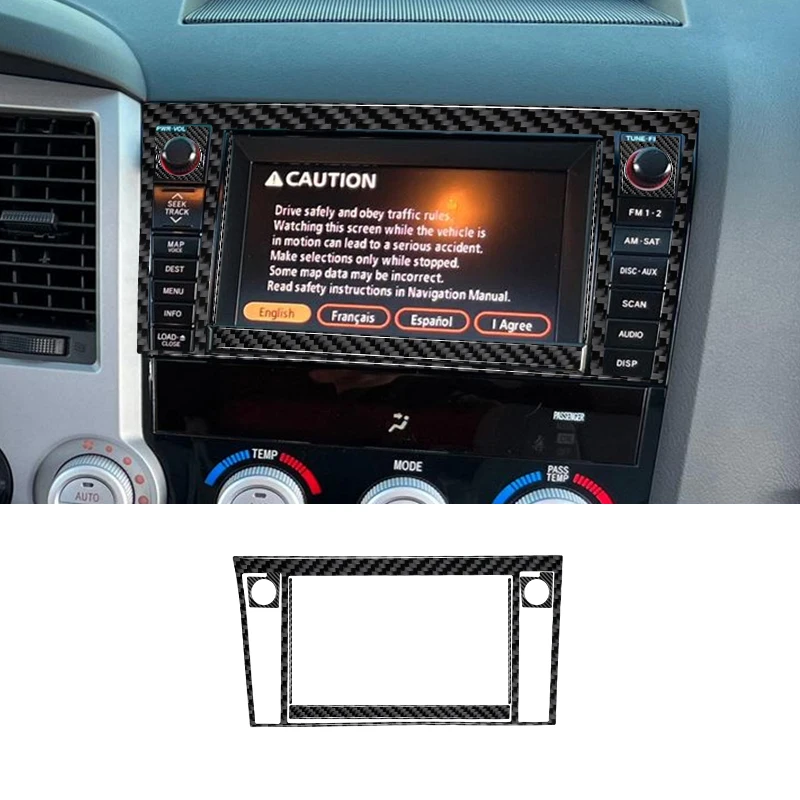 

1 комплект, черные наклейки из углеродного волокна, декоративные аксессуары для салона автомобиля для Toyota Tundra 2007-2013 Sequoia 2008-2013