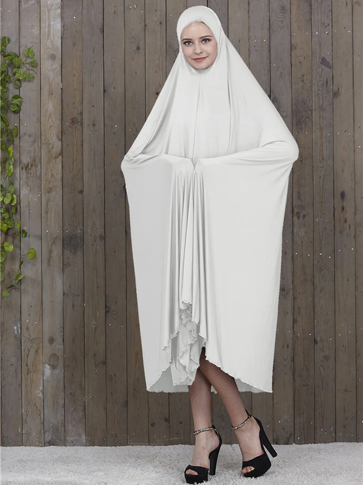 Vestido Hijab Muçulmano Para As Mulheres Oração Abaya Khimar Ramadan Eid Encapuzado Robe Islam Vestuário Véu Preto Niqab Djellaba Burka
