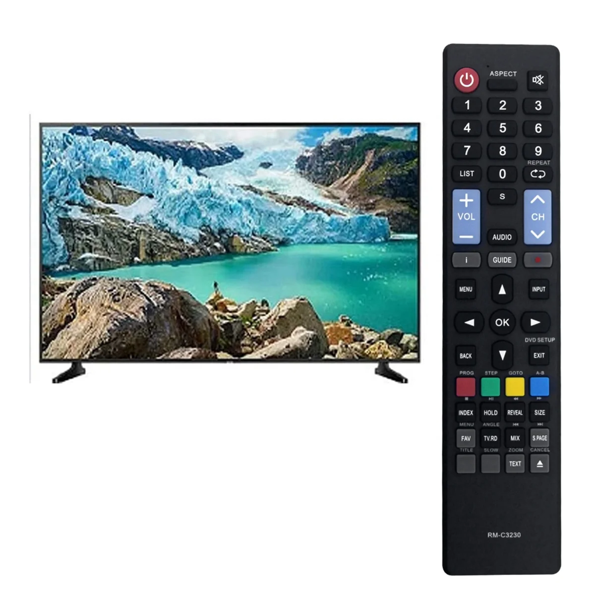 

AAAE Replace RM-C3230 RMC3230 TV Remote Control for -32C360 -32C365 -39C460 -39C640