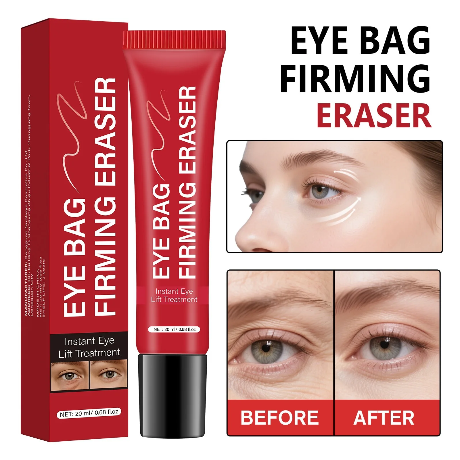 Firming Eye Bag Eliminating Essence Instant Eye Lifting Cream Tightens & Smooths Improves Sagging Skin Eye Bag Fine Lines