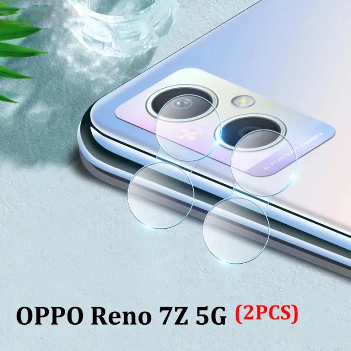 2 pack 9H Tempered Glass Rear Camera Lens Protector For OPPO Reno 7Z 5G Intergrated Full Coverage 3D Curved Lens Film For Reno7Z