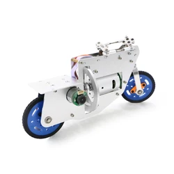 Mini vélo usiné CNC en métal auto-équilibrage pour voiture robot Ardu37avec contrôle IOS-APP RC moto en métal précieux Kit UNO