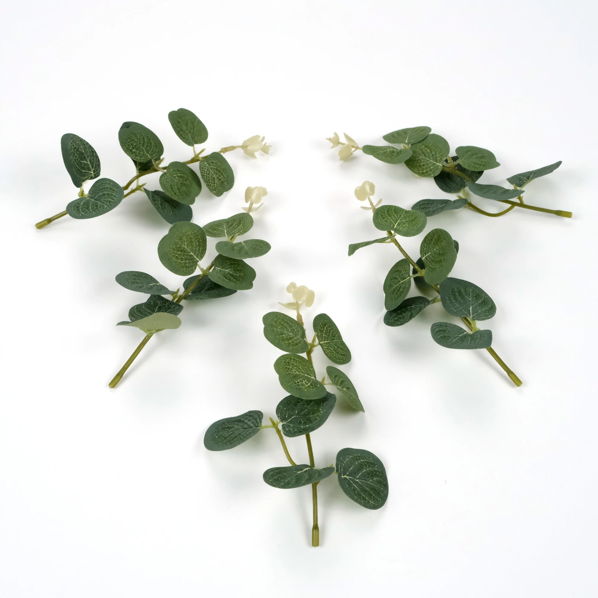 10/102PCS Artificial Eucalyptus DIY Crafts Filler Corsage Wreath Hairpin Crown Decor 6.1in Bouquet Accent Fake Greenery Plant