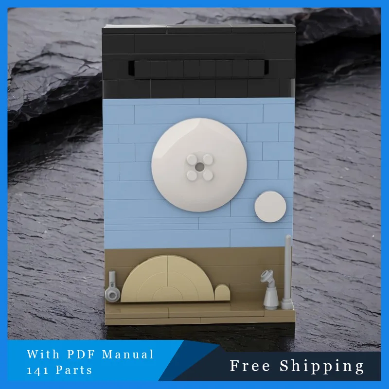 

141 шт. MOC мини-звезда битва пейзаж модель строительные блоки кирпичи Diy креативная сборка развивающие игрушки для детей подарок на день рождения