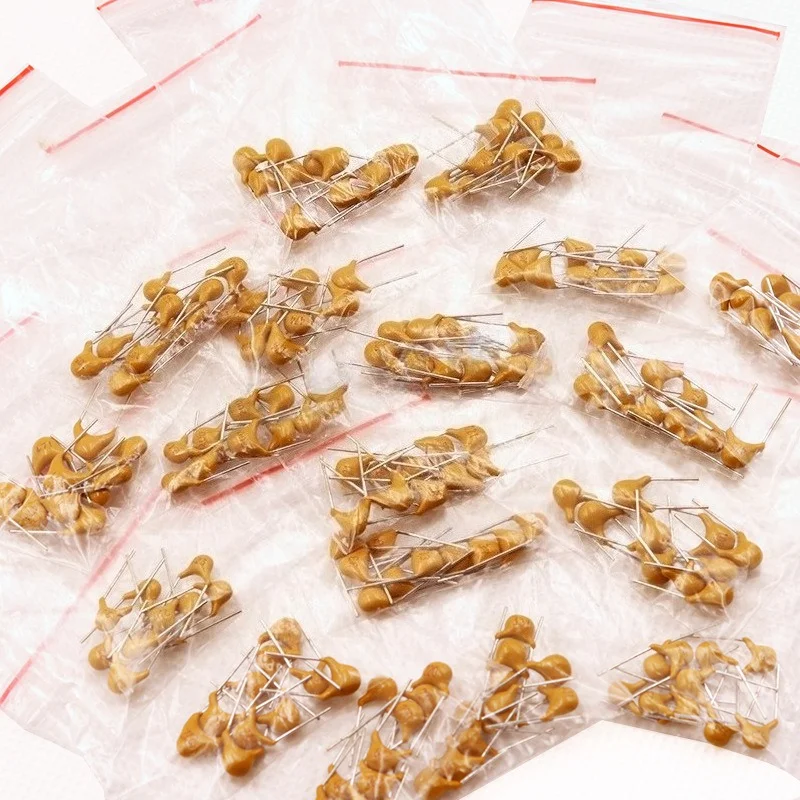Monolithic Ceramic Capacitor Kit 180Pcs 18 Values x 10Pcs 20PF-1UF 50V for DIY Electronics