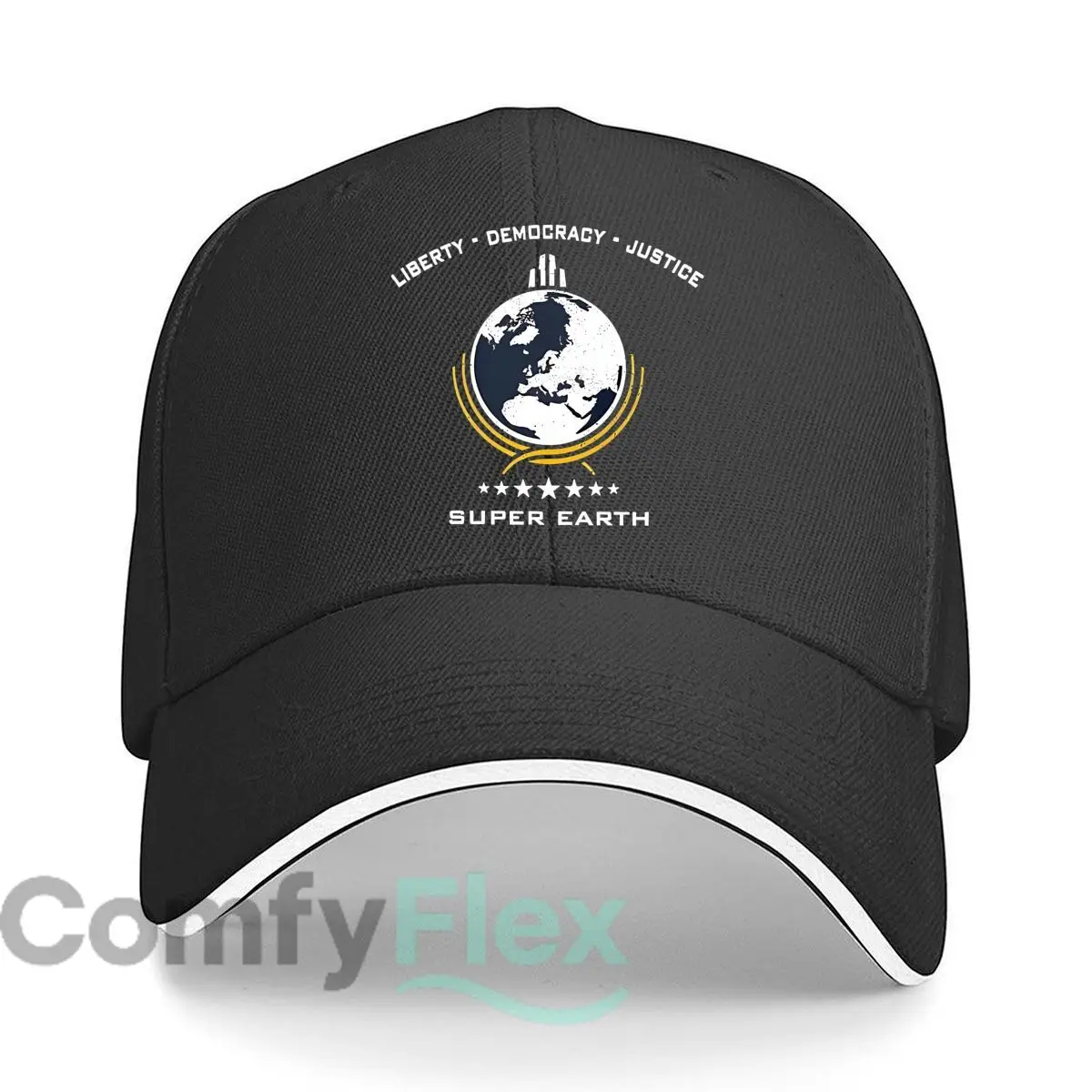 قبعة Super Earth - Sci - Fi Concept Art Hip Hop قبعة بيسبول عصرية للرياضات الخارجية