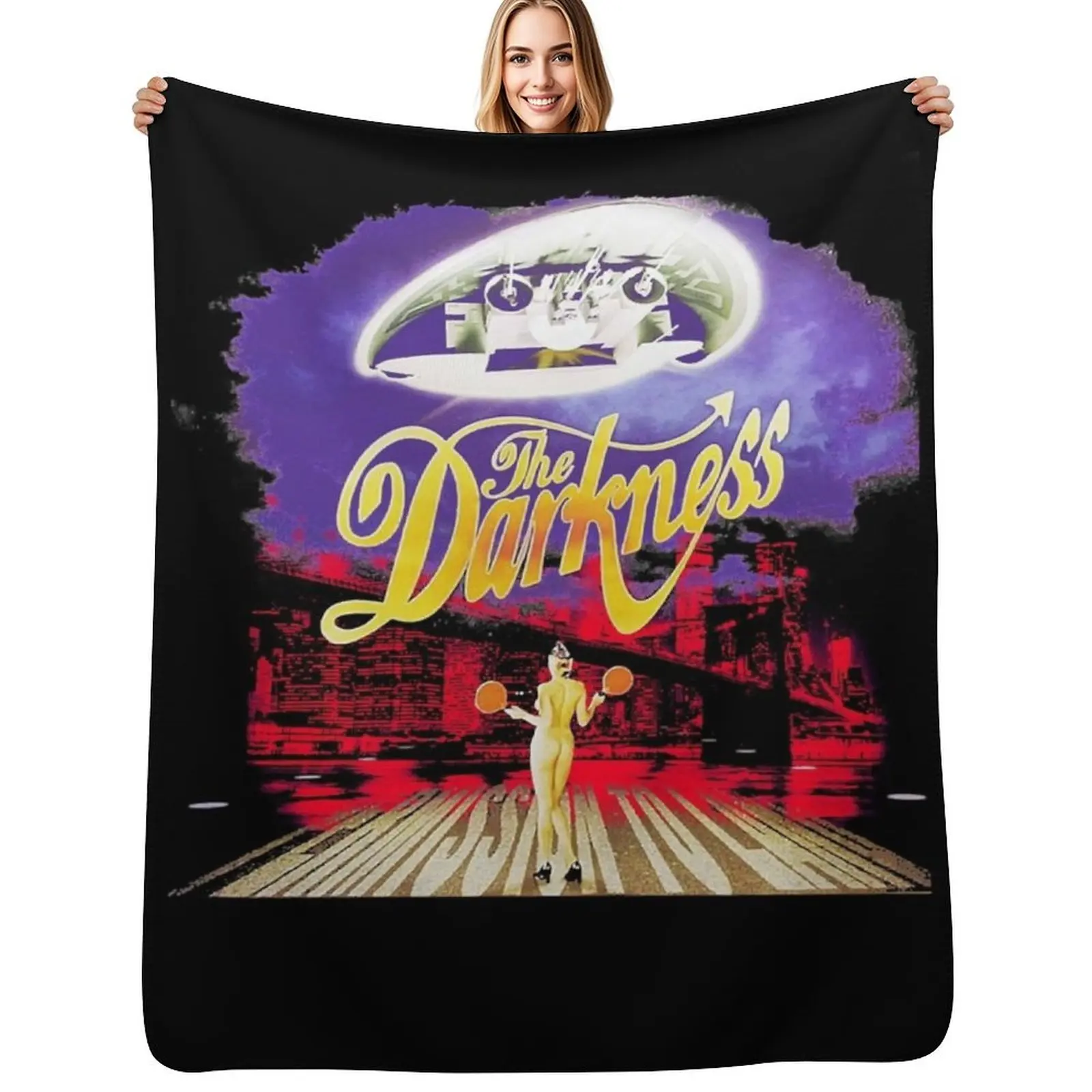 THE DARKNESS band other places and times Essential Throw Blanket Furry wednesday Luxury St Camping Winter beds Cute Blankets