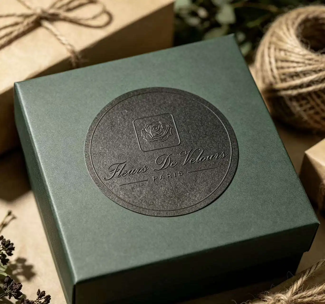 200PCS Customized self-adhesive 3D logo stickers, personalized art paper, three-dimensional embossed labels, candle packaging