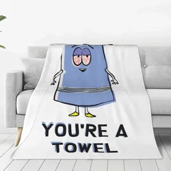 Southpark Towelie You Are A Towel Blanket Cartoon Anime Flannel Funny Soft Throw Blankets for Bed Sofa All Season