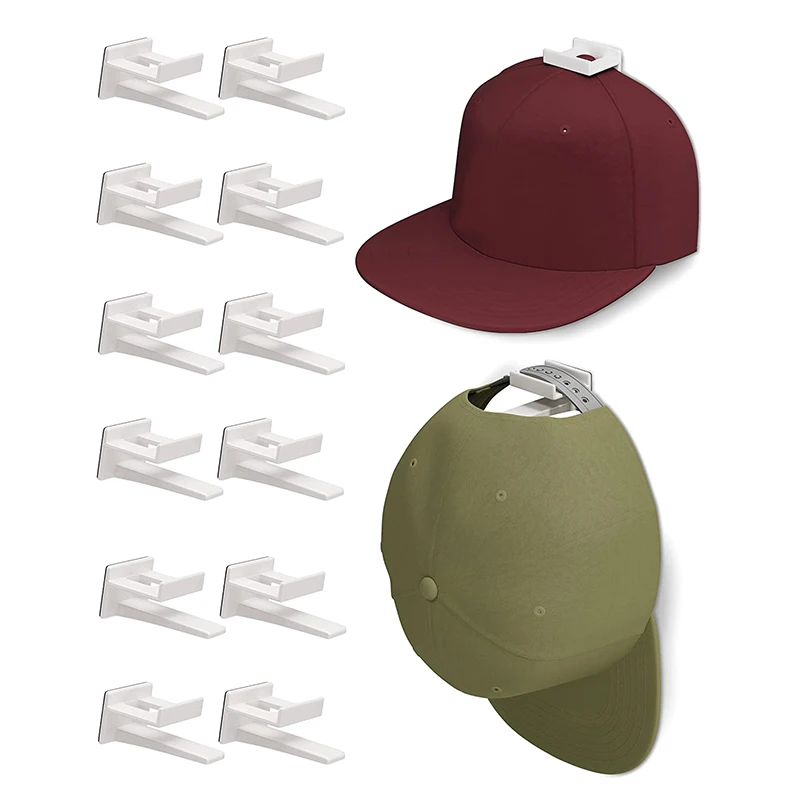 New Hat Racks For Baseball Caps Adhesive Hat Hooks For Wall No Drilling Hat Organizer Cowboy Hat Holder Strong Hat Hanger