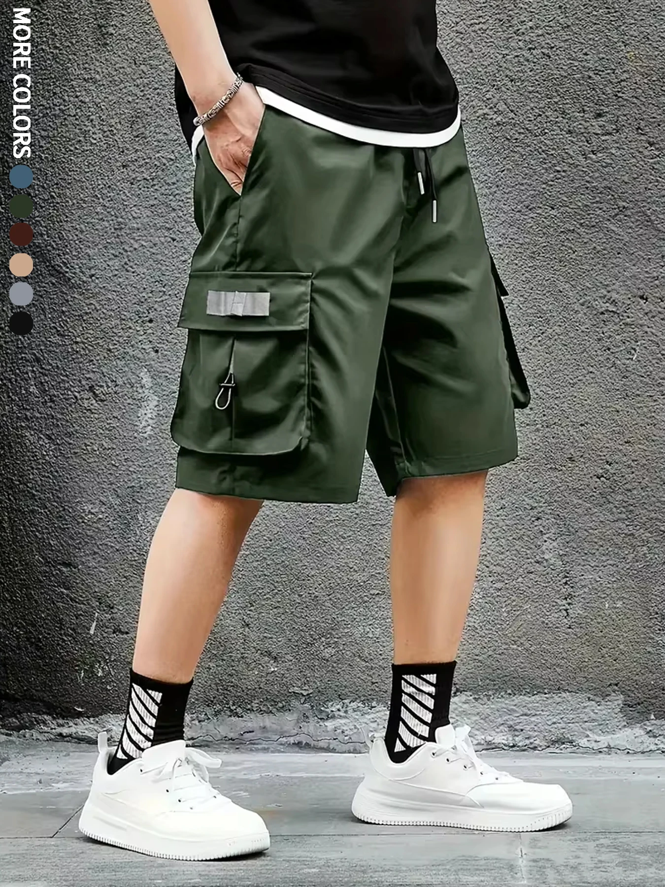 Men\'s Cargo Shorts, Outdoor, Travel, Casual Sports, Large Pockets, Durable and Comfortable Fabrics, Thin Shorts for Outings 17