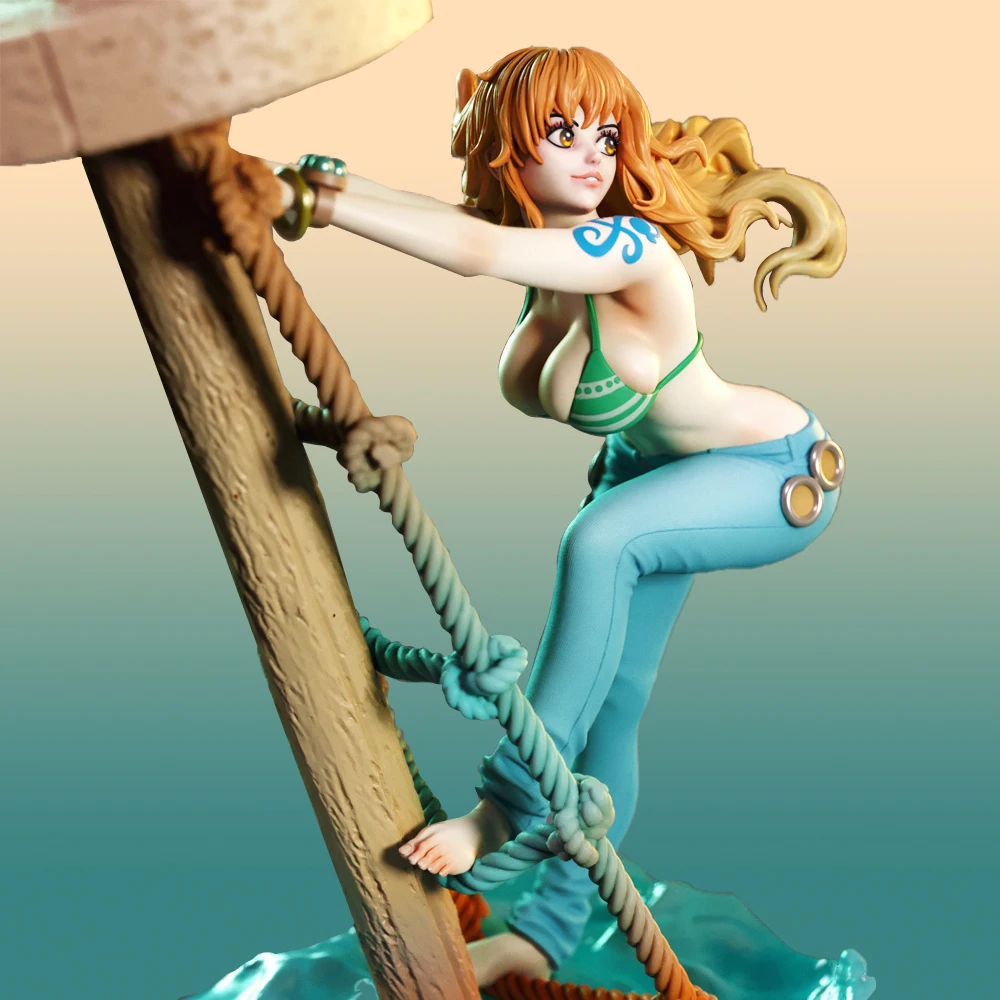 

1:24 Scale Unpainted Resin Beach Maiden Figure Kit - Miniature Summer Ambiance Model for Custom Painting (A878)
