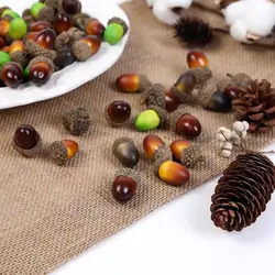 10PCs Artificial Pine Cones Plant Christmas Decoration For Home Decor Xmas Tree Halloween New Year Ornaments Craft Accessories