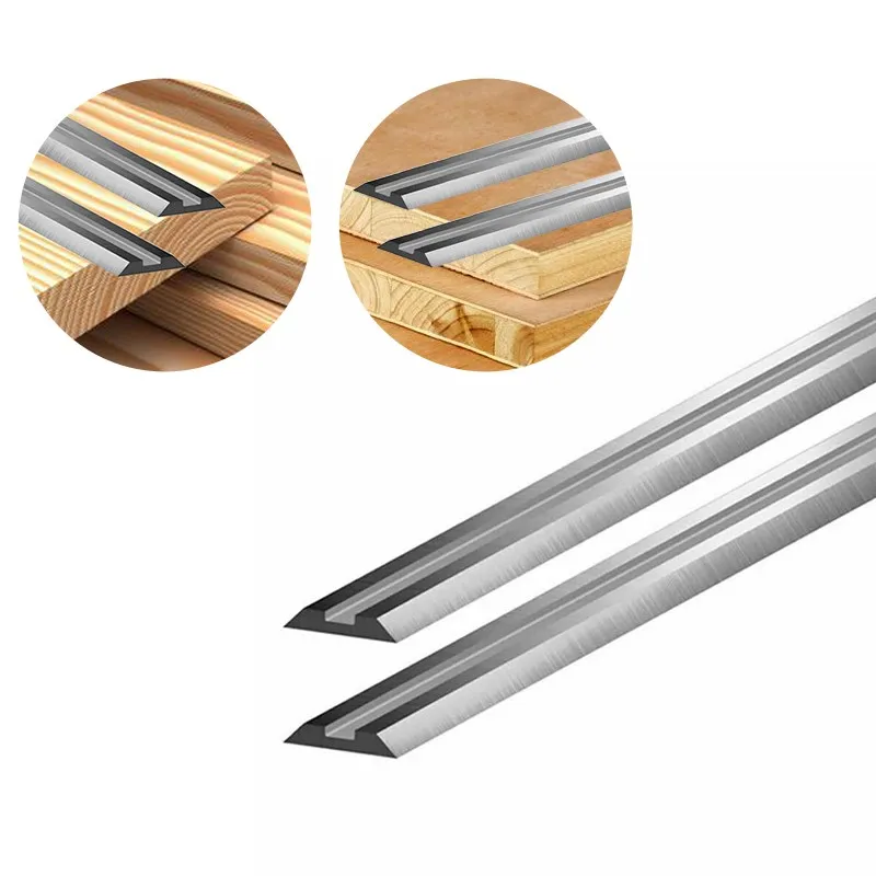 CMCP 2pcs/set 82mm Carbide Planer Blade 82x5.5x1.2mm Reversible Wood Planer Knife for Woodworking Machinery Parts