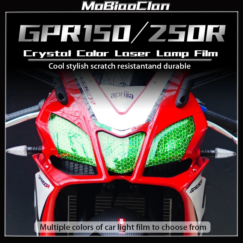 

For Aprilia GPR150R 250R Motorcycle honeycomb laser headlight tail light film protection film modified accessories