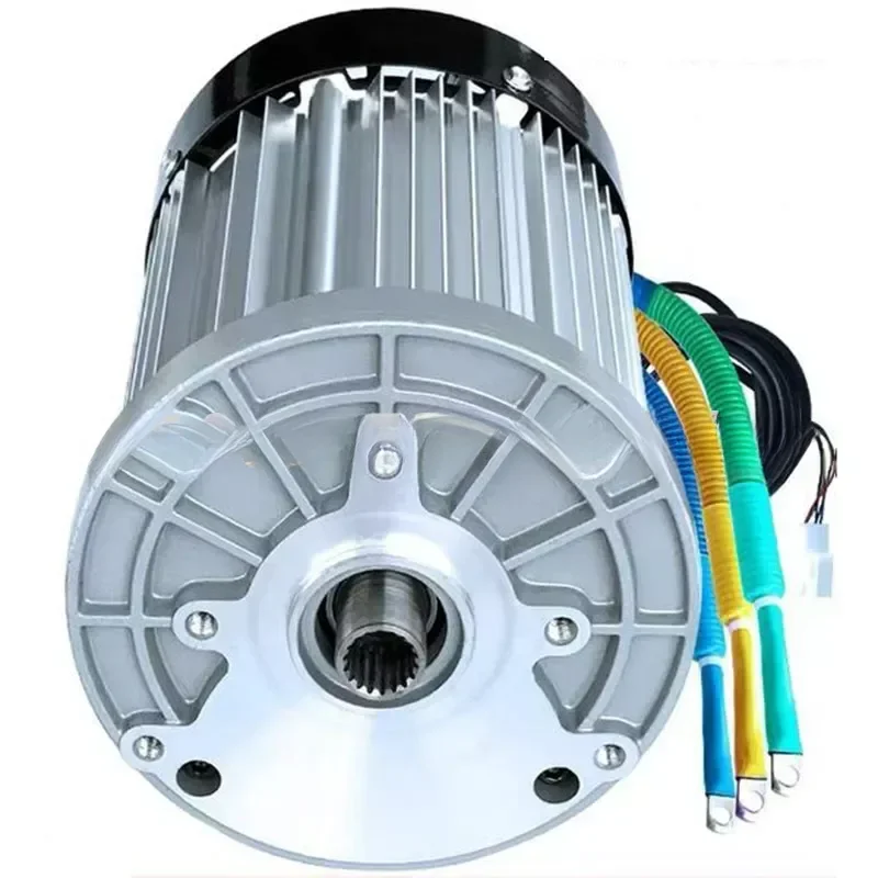 For 60V/72V 3000W 4600RPM Permanent Magnet Brushless DC Motor Differential Speed Electric Vehicles Machine Tools DIY Accessories